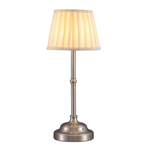 nickel-lamp-with-pleated-ivory-shade